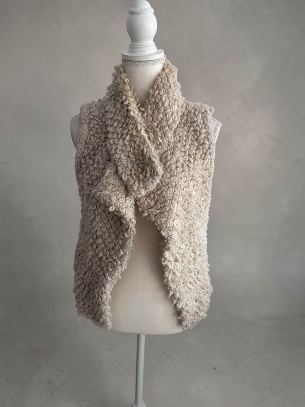 IRO Catleen Beige Wool Blend Vest Size US 4 / 36